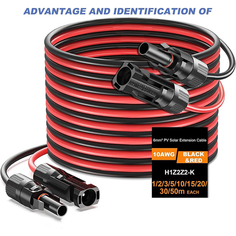 د ځمکې لاندې نصب شوي PV سیسټم لپاره 50 فوټ 10AWG توسیع کنډک