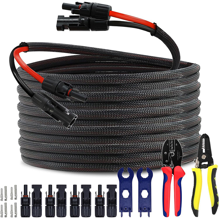 د تجارتي چت PV سرې 10AWG ارتباط تار 50FT